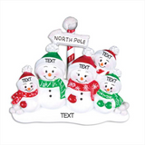 Northpole Family of 5- Table Topper Stand Decoration
