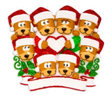 Brown Bear Family of 8 Ornament