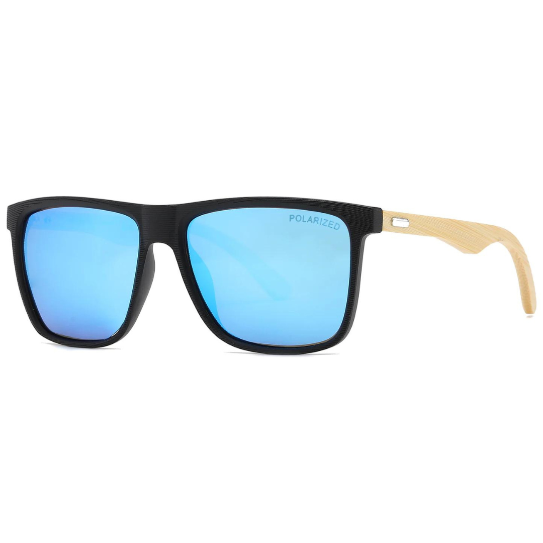 Polarized Bamboo (Square Frame) Sunglasses