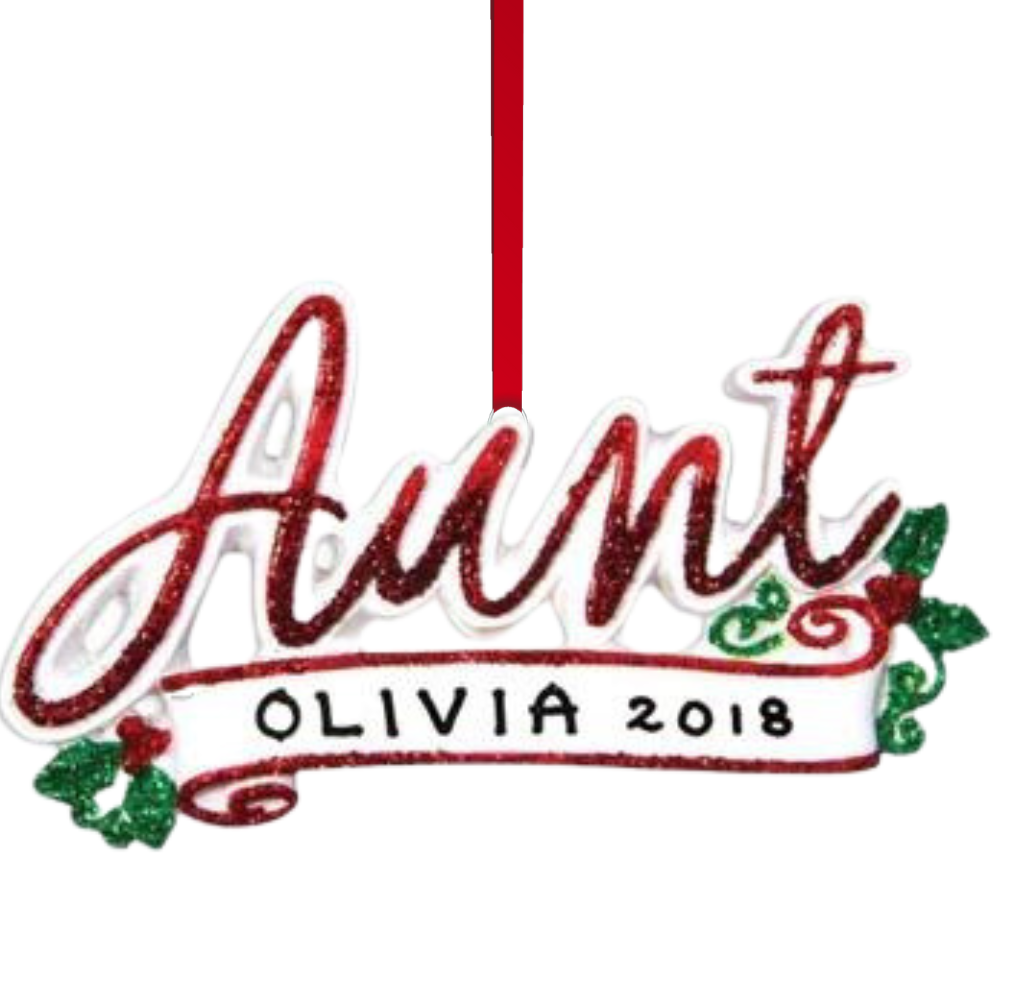 Aunt Christmas Ornament