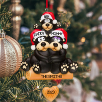 Black Bear Family of 3 Ornament