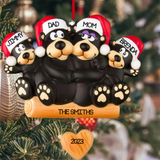 Black Bear Family of 4 Ornament