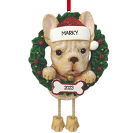 FRENCH Bulldog Dog Ornament