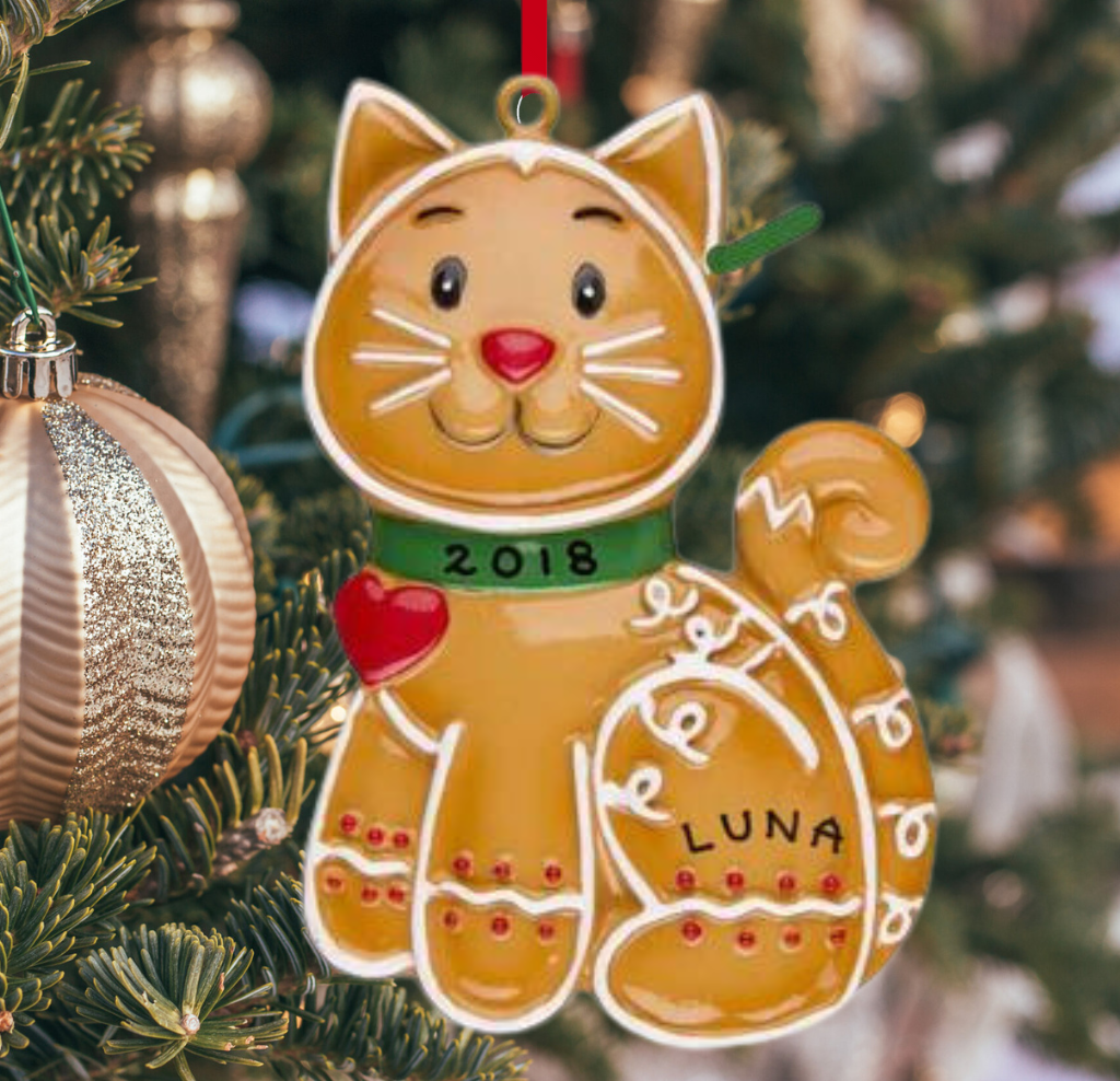 Gingerbread Cat Ornament