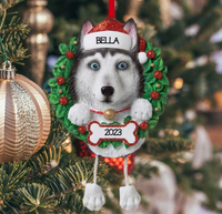 Husky Dog Ornament