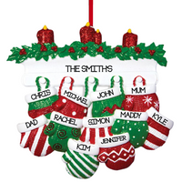 Mitten Family of 11 Ornament