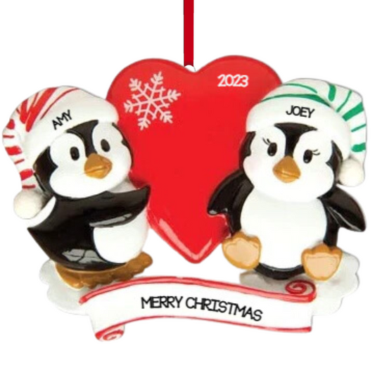 Penguin Couples Ornament