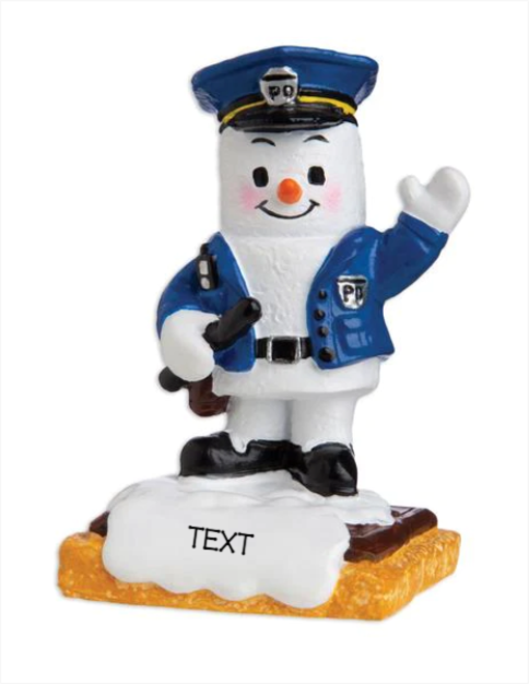 Police Snowman Ornament