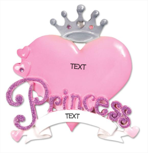 Princess Heart Ornament