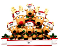 Reindeer Family of 6- Table Topper Stand Decoration