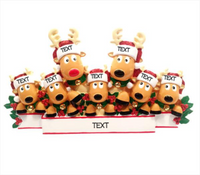 Reindeer Family of 7- Table Topper Stand Decoration