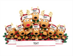 Reindeer Family of 8- Table Topper Stand Decoration
