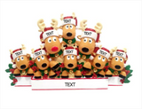 Reindeer Family of 8- Table Topper Stand Decoration