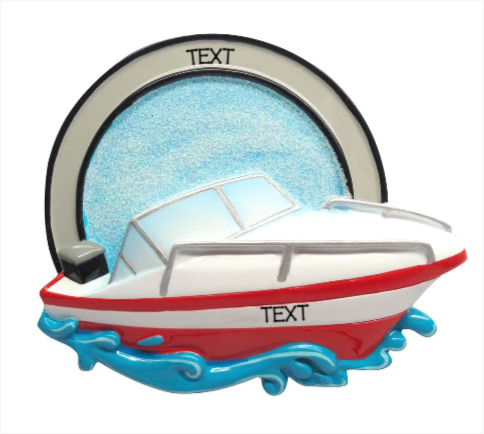 Speed Boat Ornament