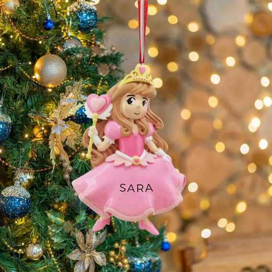 Personalized Swan Princess Ornament - Custom Holiday Gift
