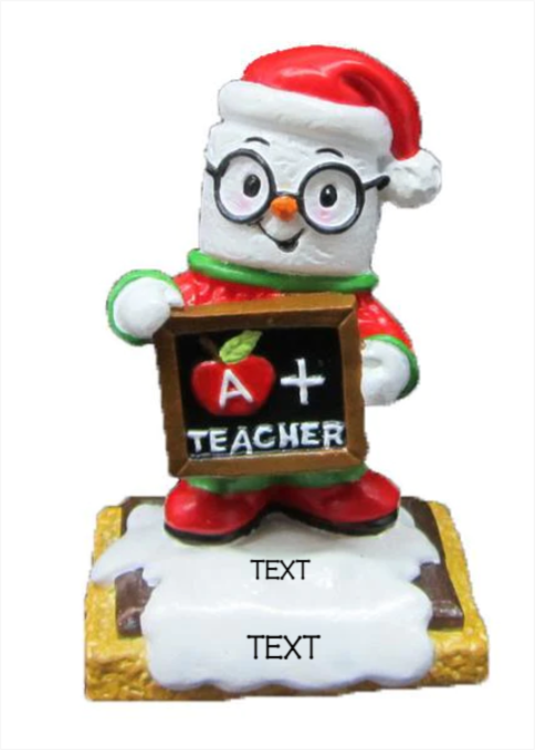 Teacher Snowman Ornament