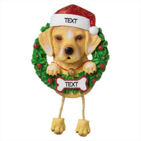 Yellow Lab Dog Ornament