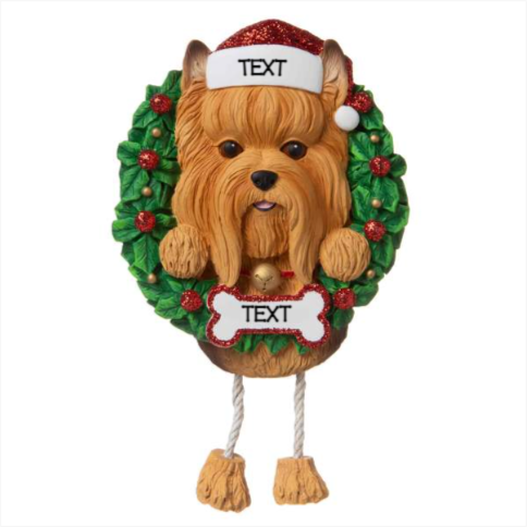 Yorkie Dog Ornament