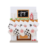 Mantle Stocking Family of 11 Ornament