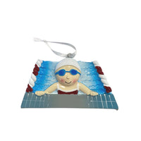 Swimmer Girl Ornament - Personalized by Santa - Canada