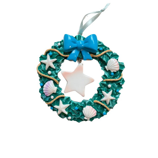 Sea Shell Wreath Ornament - Personalized by Santa - Canada