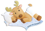 Baby Reindeer Boy Ornament - Personalized by Santa - Canada