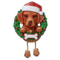 Chocolate Lab Dog Ornament - Personalized by Santa - Canada