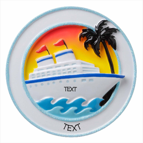 Cruise Ship Personalized Christmas Ornament