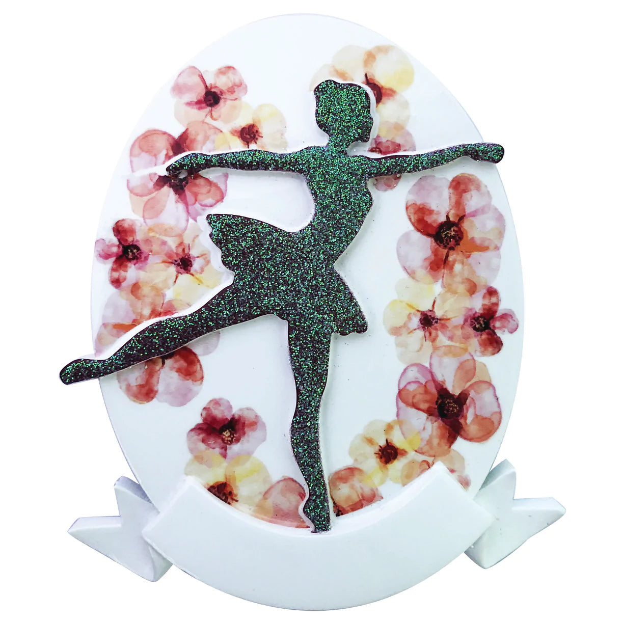 Dancer with Flower Background