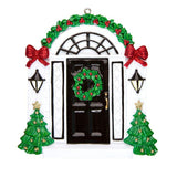Elegant Black Door Ornament - Personalized by Santa - Canada