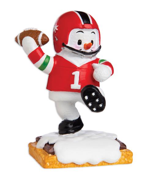 Football Snowman Ornament - Personalized by Santa - Canada
