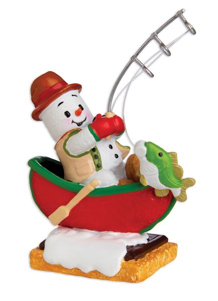 Fisherman Snowman Ornament - Personalized by Santa - Canada