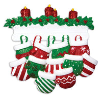 Mitten Family of 11 Ornament - Personalized by Santa - Canada