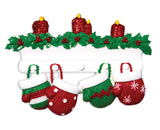 Mitten Family of 4 Ornament - Personalized by Santa - Canada