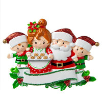 Mr & Mrs Claus family of 4 Ornament - Personalized by Santa - Canada