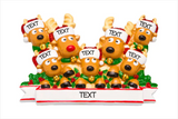 New Reindeer (family of 7) Christmas Ornament