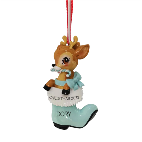 Nostalgic Baby Deer (Boy and Girl) Ornament