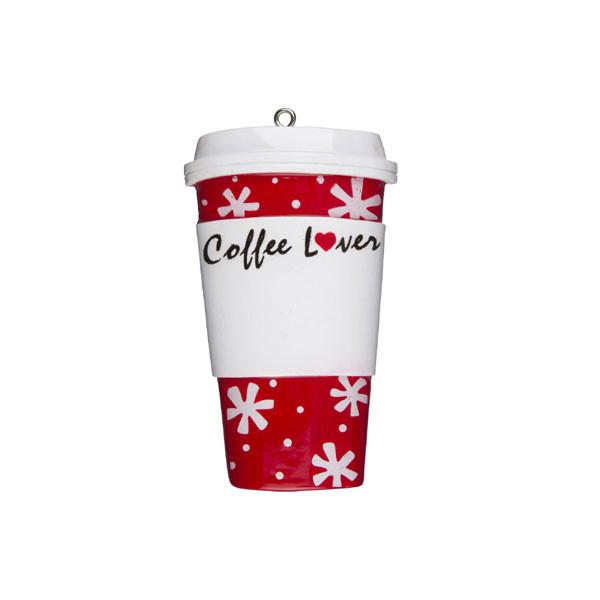 Coffee Lover Cup Ornament - Personalized by Santa - Canada