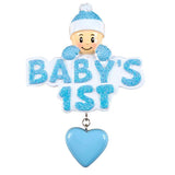 Baby's 1st - Boy Ornament - Personalized by Santa - Canada