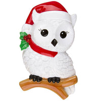 Snowy Owl Ornament - Personalized by Santa - Canada