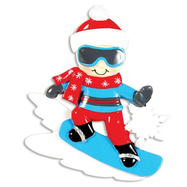 Snow board Ornament - Personalized by Santa - Canada