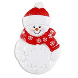Snowman With Snowflake Ornament - Personalized by Santa - Canada