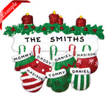 Mitten Family of 7 Ornament - Personalized by Santa - Canada