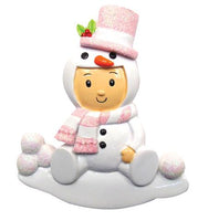 Baby in Snowman Costume - Pink - Personalized by Santa - Canada