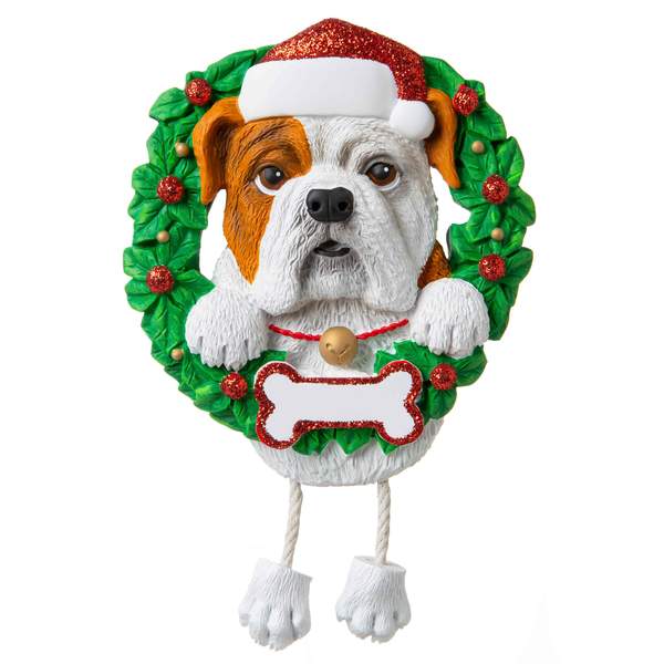 Bulldog Dog Ornament - Personalized by Santa - Canada
