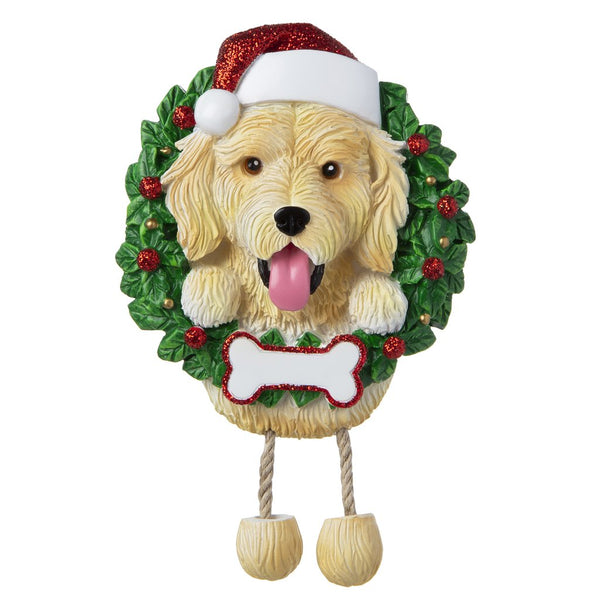 Golden Doodle Dog Ornament - Personalized by Santa - Canada