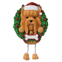 Yorkie Dog Ornament - Personalized by Santa - Canada
