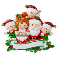 Mr & Mrs Claus family of 5 Ornament - Personalized by Santa - Canada