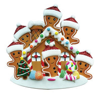 Gingerbread Family of 6 Ornament - Personalized by Santa - Canada