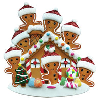Gingerbread Family of 7 Ornament - Personalized by Santa - Canada